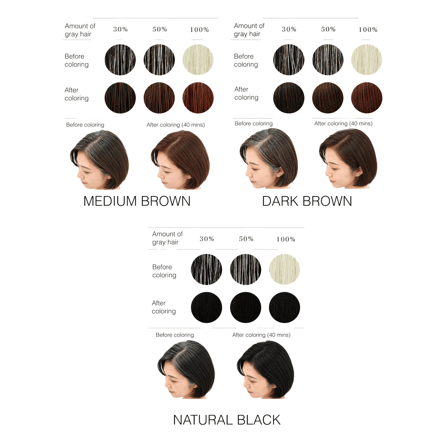 Alternate image of Chidoriya 100% Plant Based Henna Hair Color Treatment color guide
