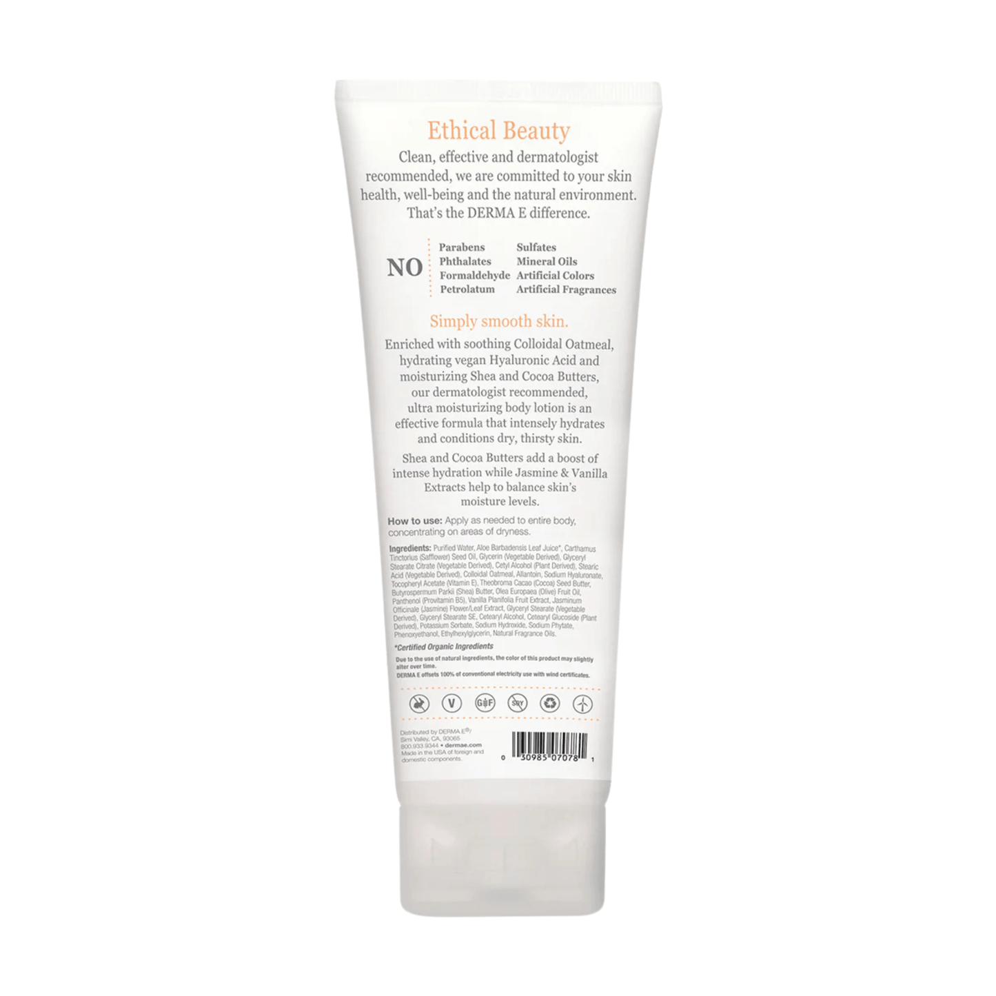 Alternate image of DERMA E Hydrating Shea Body Lotion Jasmine and Vanilla (8 fl oz)