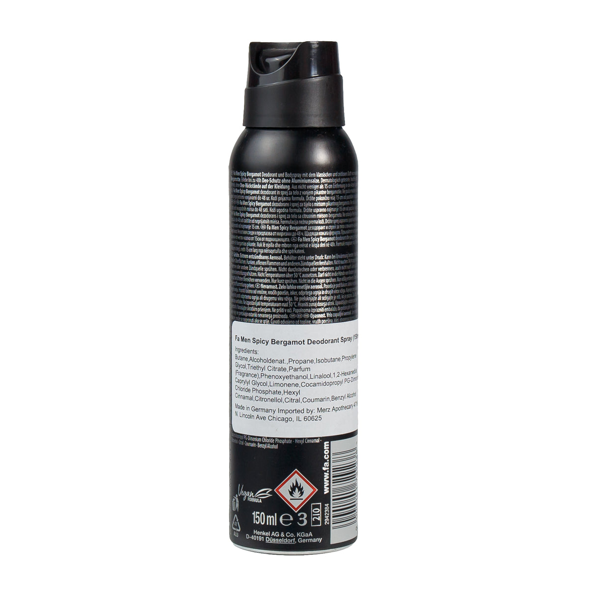 Alternate image of Fa Spicy Bergamot Deodorant Spray