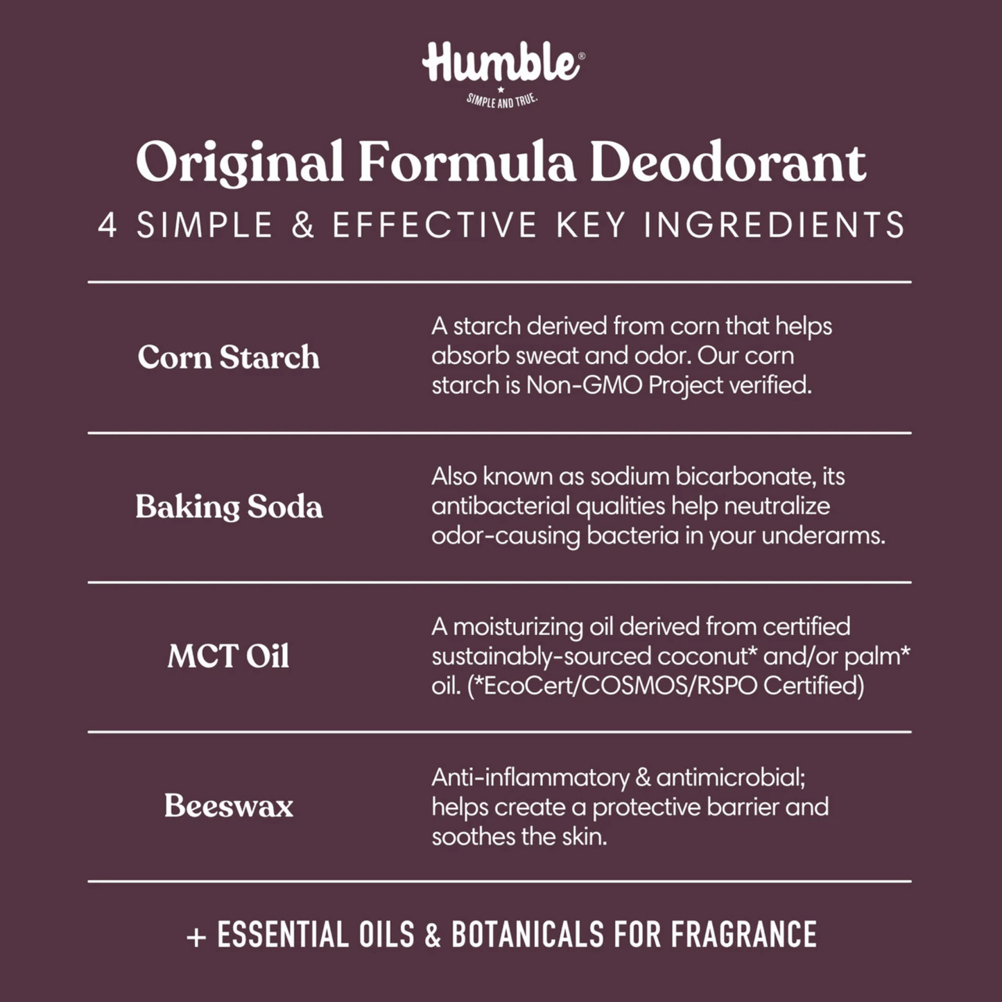 Alternate image of Humble Travel Lavender & Holy Basil Deodorant (0.5 oz)