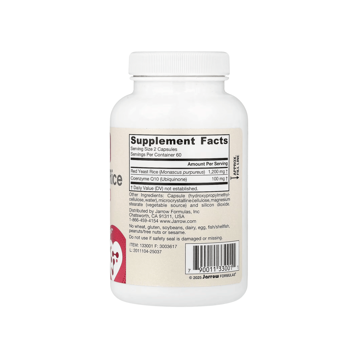 Alternate image of Jarrow Formulas Red Yeast Rice + CoQ10 600 mg (120 count)