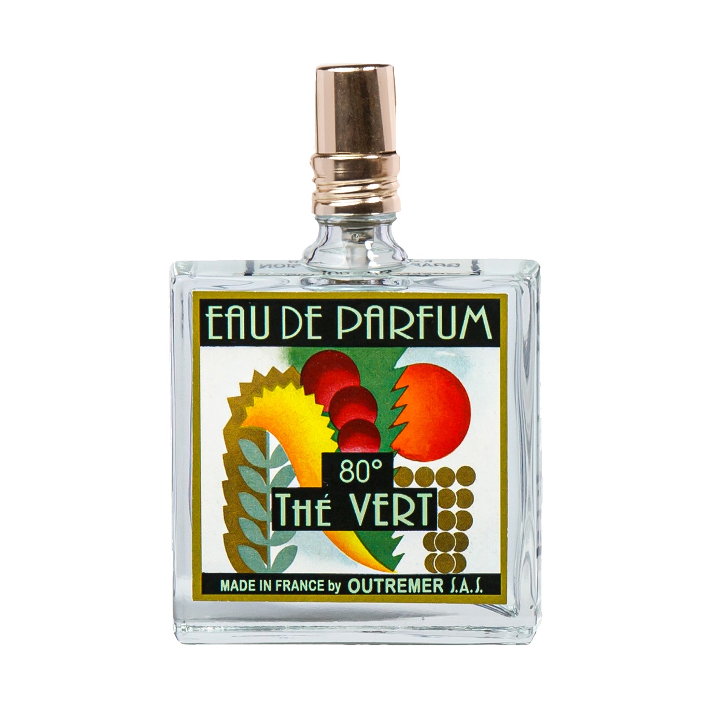 Primary Image of The Vert 80 Degrees EDP (50 ml), square perfume bottle with illustrated label