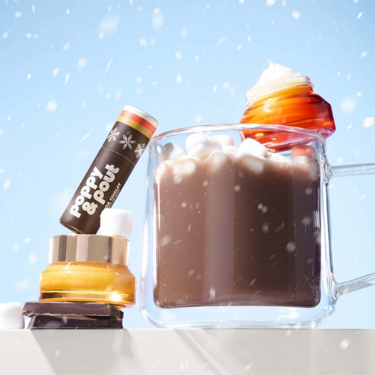 Alternate image of Poppy & Pout Cocoa Chalet Puffer Bag Gift Set