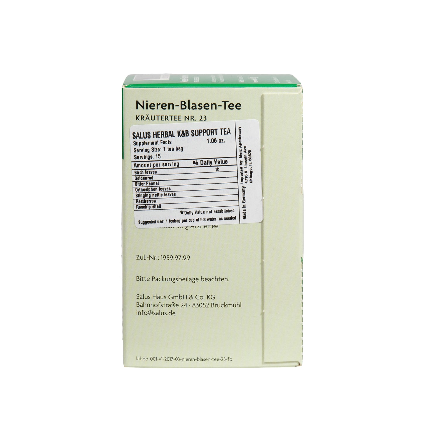 Alternate Image of Nieren-Blasentee #23 Bags