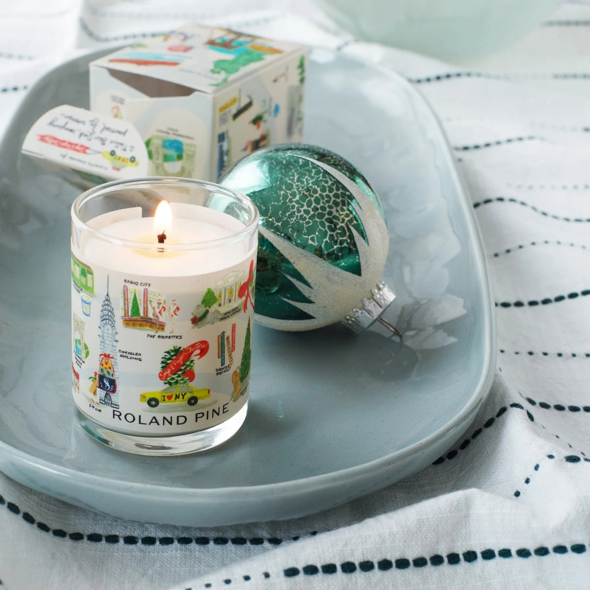 Alternate image of Soap & Paper Factory Holiday in New York Glass Votive Soy Candle