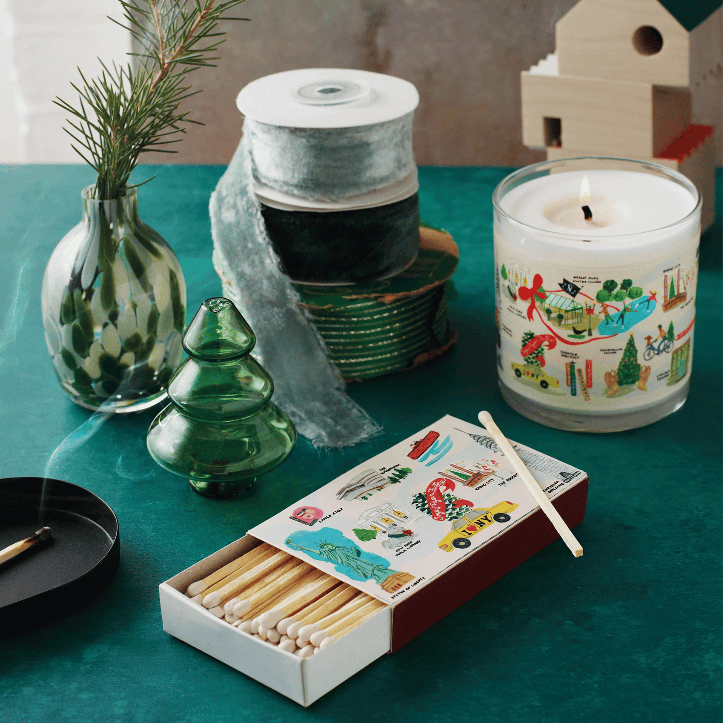 Alternate image of Soap & Paper Factory Holiday in New York Boxed Matches (60 ct)