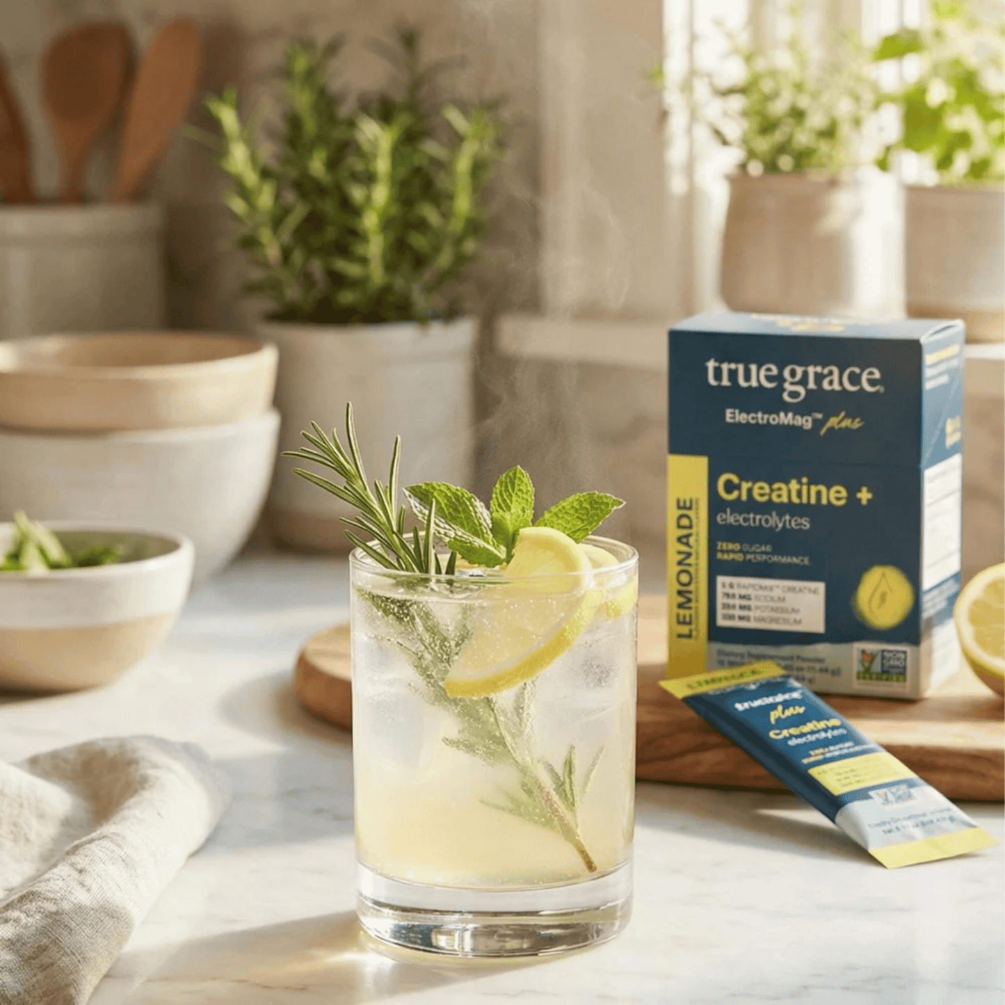 Alternate image of True Grace Lemonade ElectroMag + Creatine (16 count)