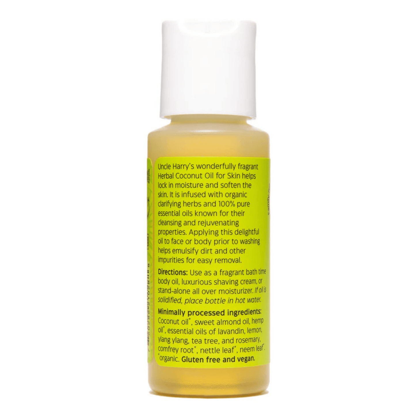 Uncle Harry's Natural Products Herbal Coconut Oil for Skin (2 fl oz) #10089570