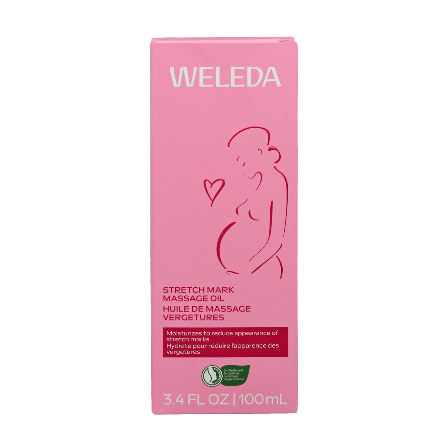 Alternate Image of Stretch Mark Massage Oil, pink box