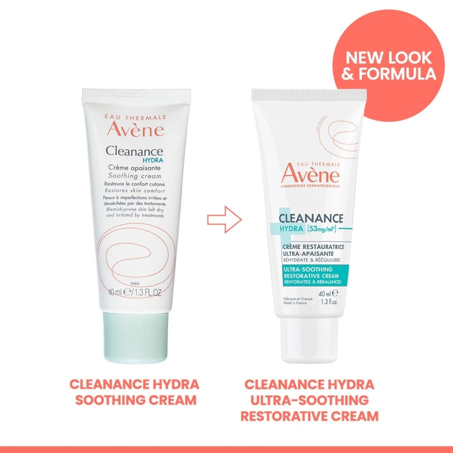 Alternate Image of Cleanance Hydra Ultra-Soothing Restorative Cream, old and new tube comparison