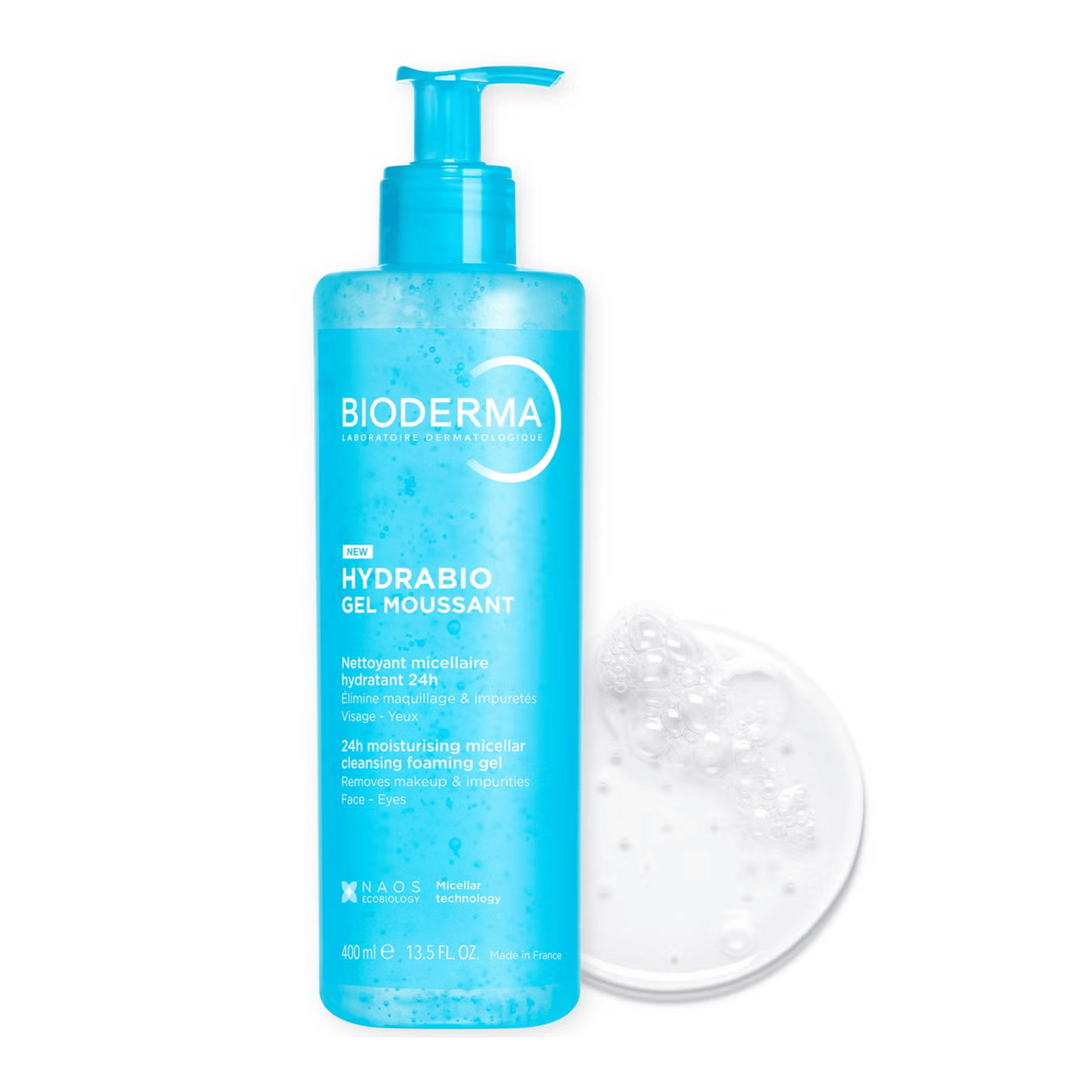 Alternate Image of Hydrabio Foaming Gel Cleanser, blue pump top cleanser bottle