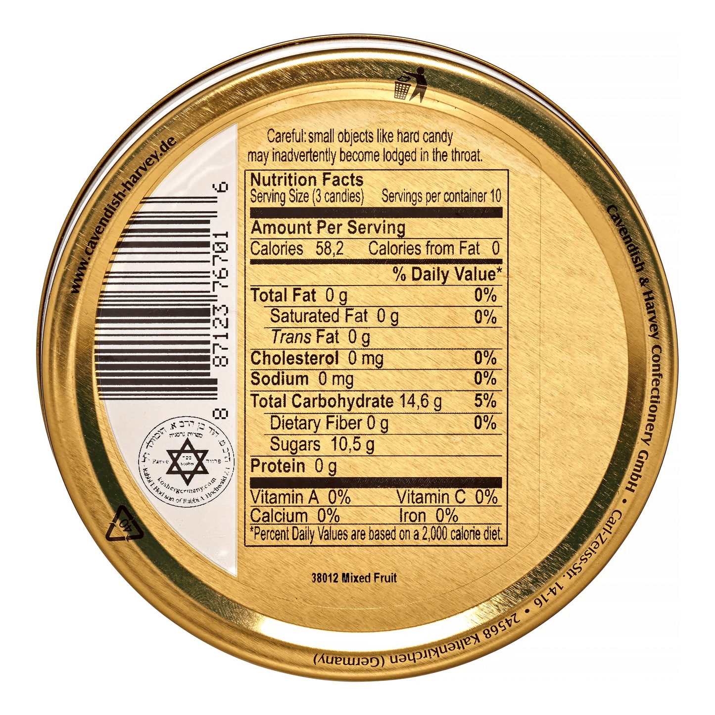 Alternate Image of Mixed Fruit Drops Tin