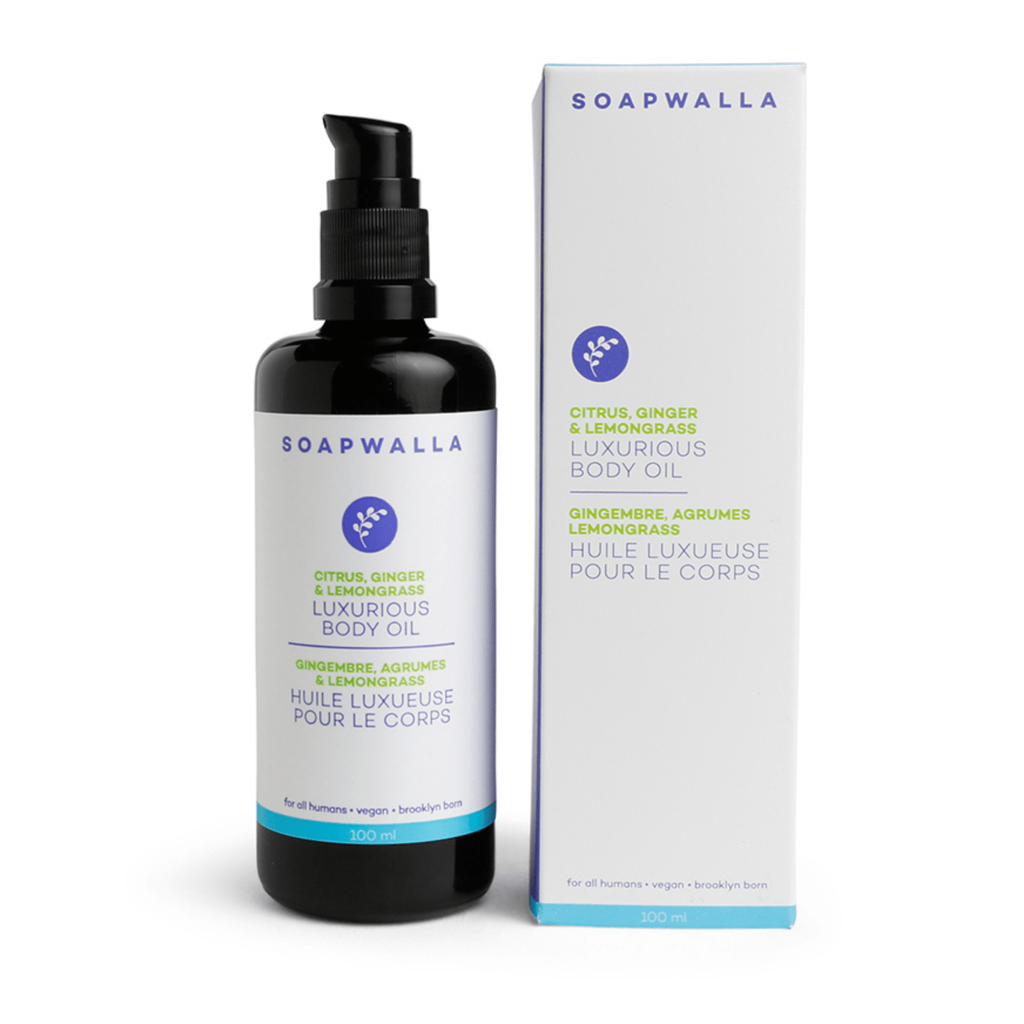 Soapwalla Luxurious Body Oil - Citrus, Ginger & Lemongrass (4 fl oz) #10078155