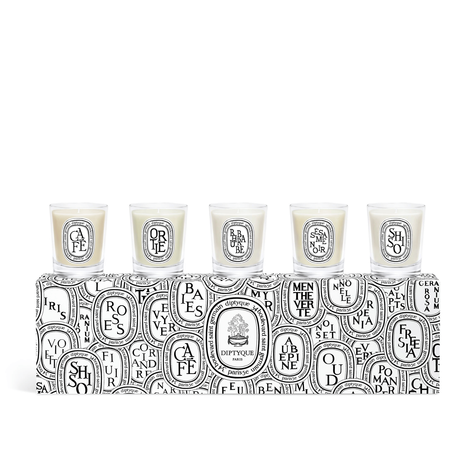 Diptyque アロマキャンドル 35g x 5個　セット diptyque Paris Miniature Candle Set (5 x 35g) – Smallflower