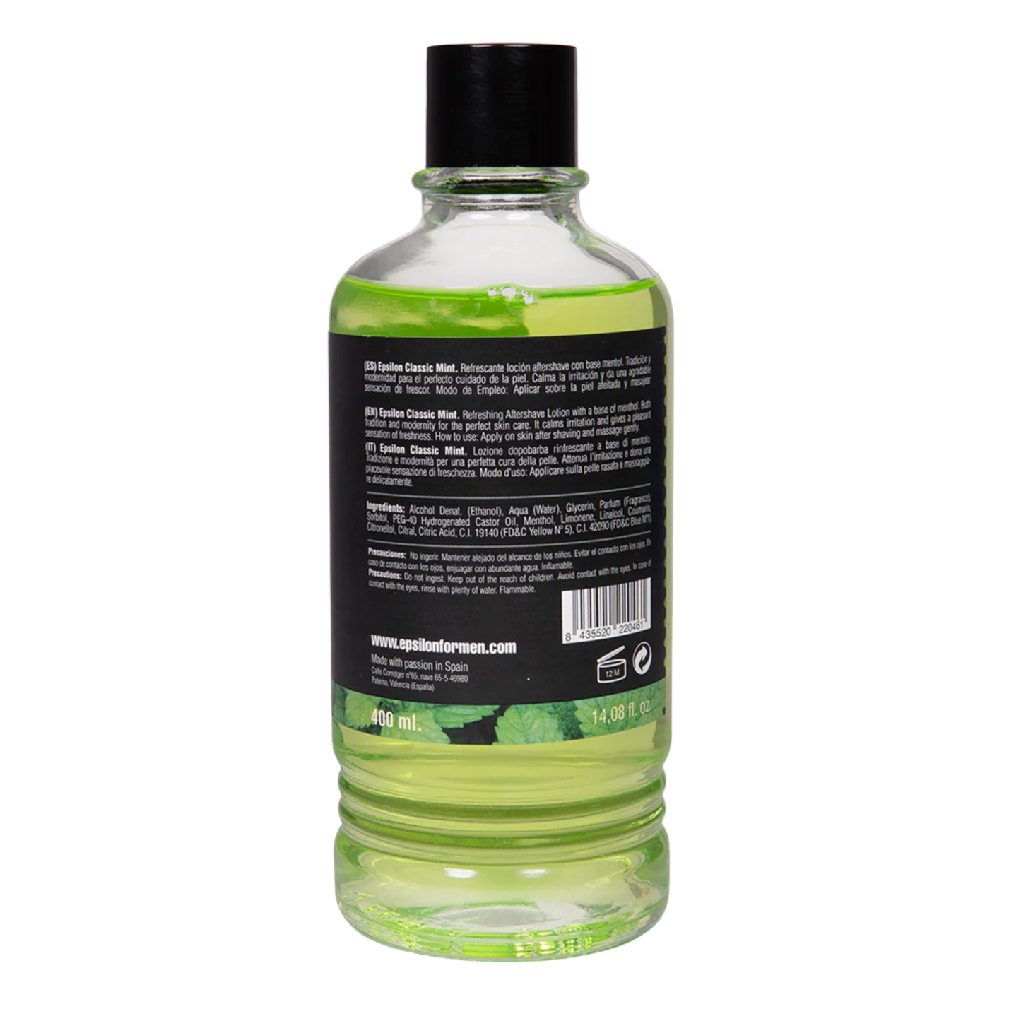 Alternate Image of Classic Mint Aftershave, clear glass bottle with green liquid