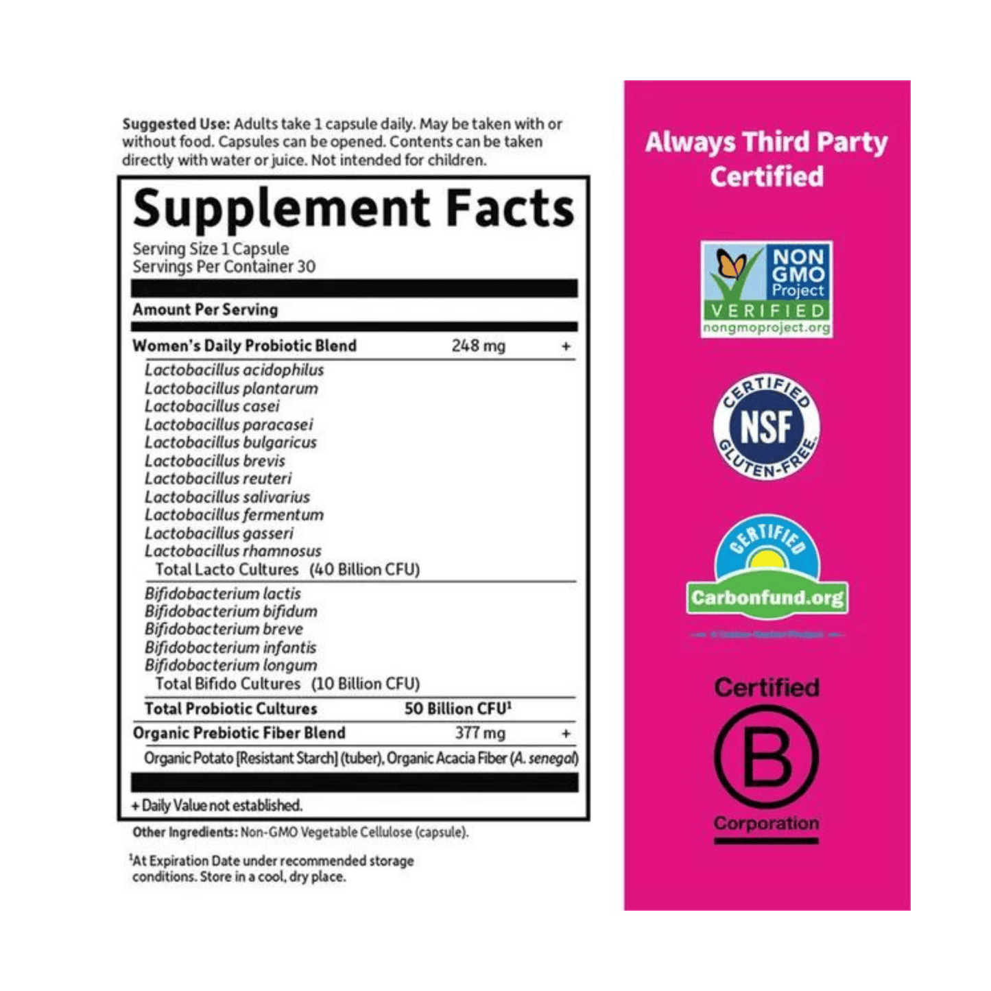 Alternate Image of Once Daily Women's Probiotic 50 Billion