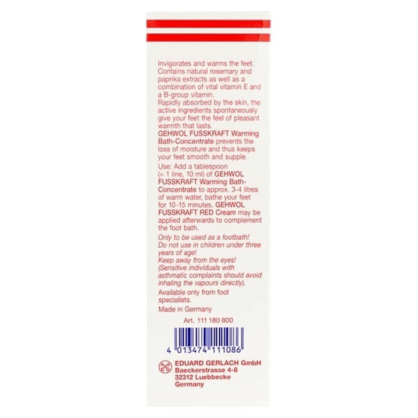 Alternate image of Gehwol Warming Bath Concentrate (5.3 oz)