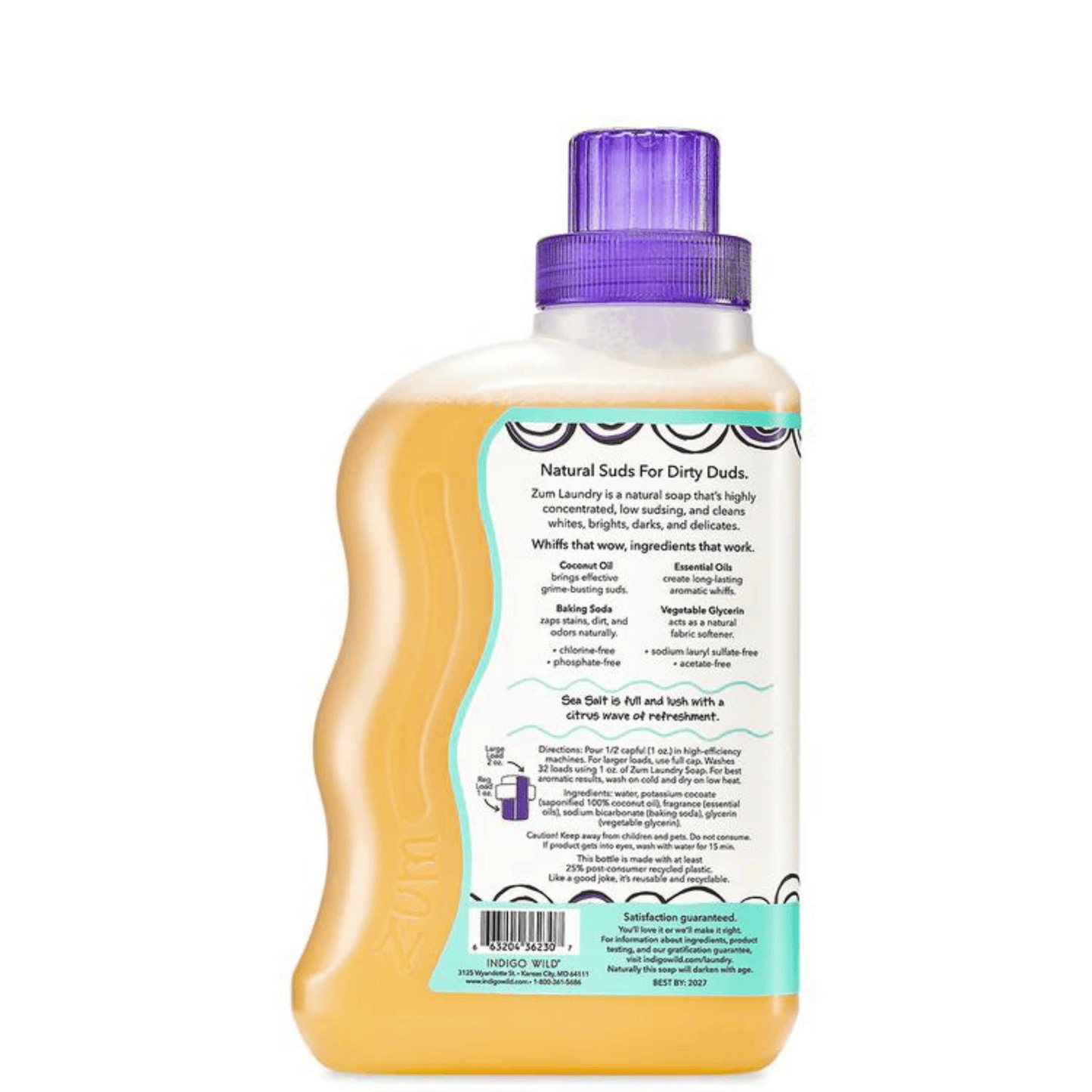 Indigo Wild Sea Salt Zum Clean Laundry Soap (32 fl oz) #10079400