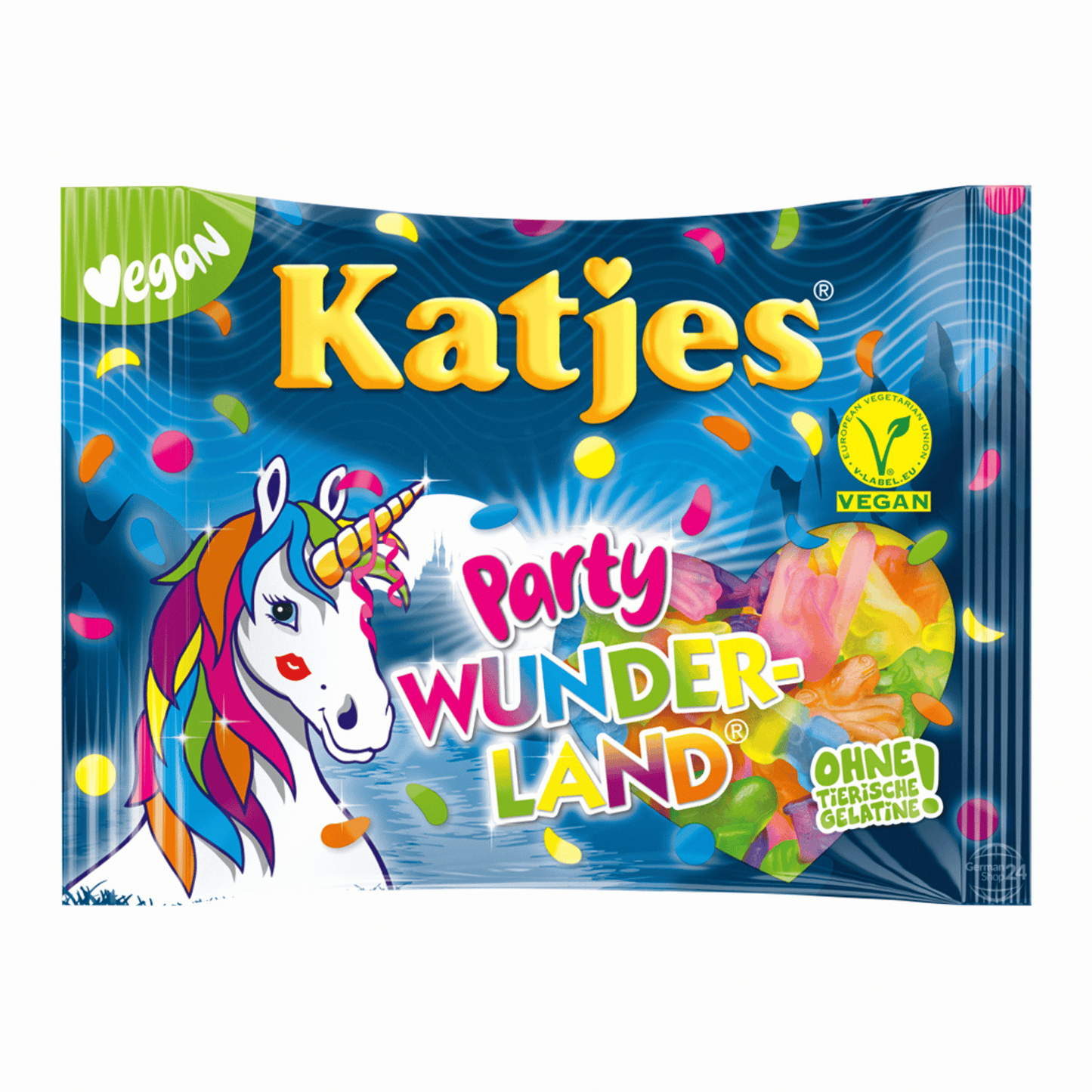 Primary Image of Party Wunderland Gummies, rainbow gummy candy bag