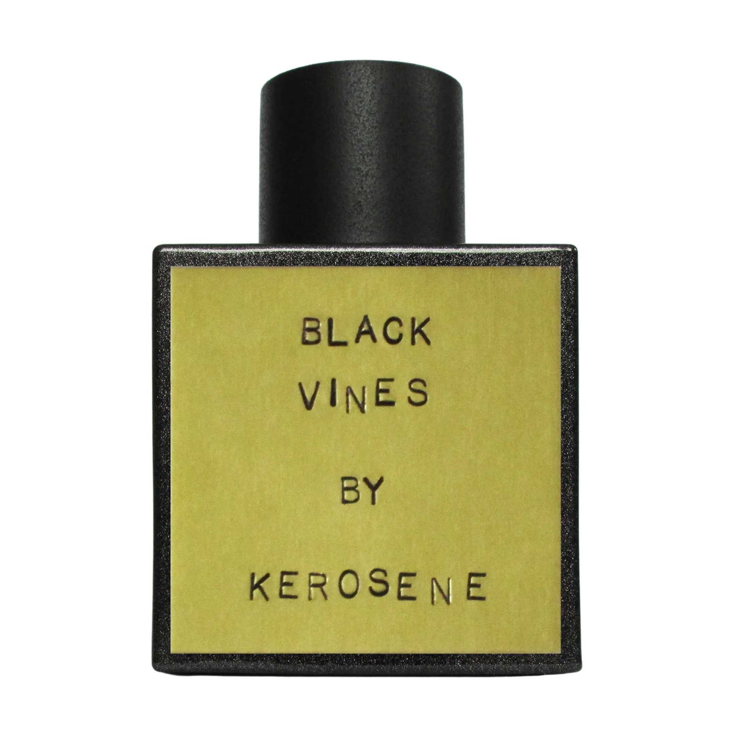 Primary Image of Black Vines Eau De Parfum, black bottle with brass label
