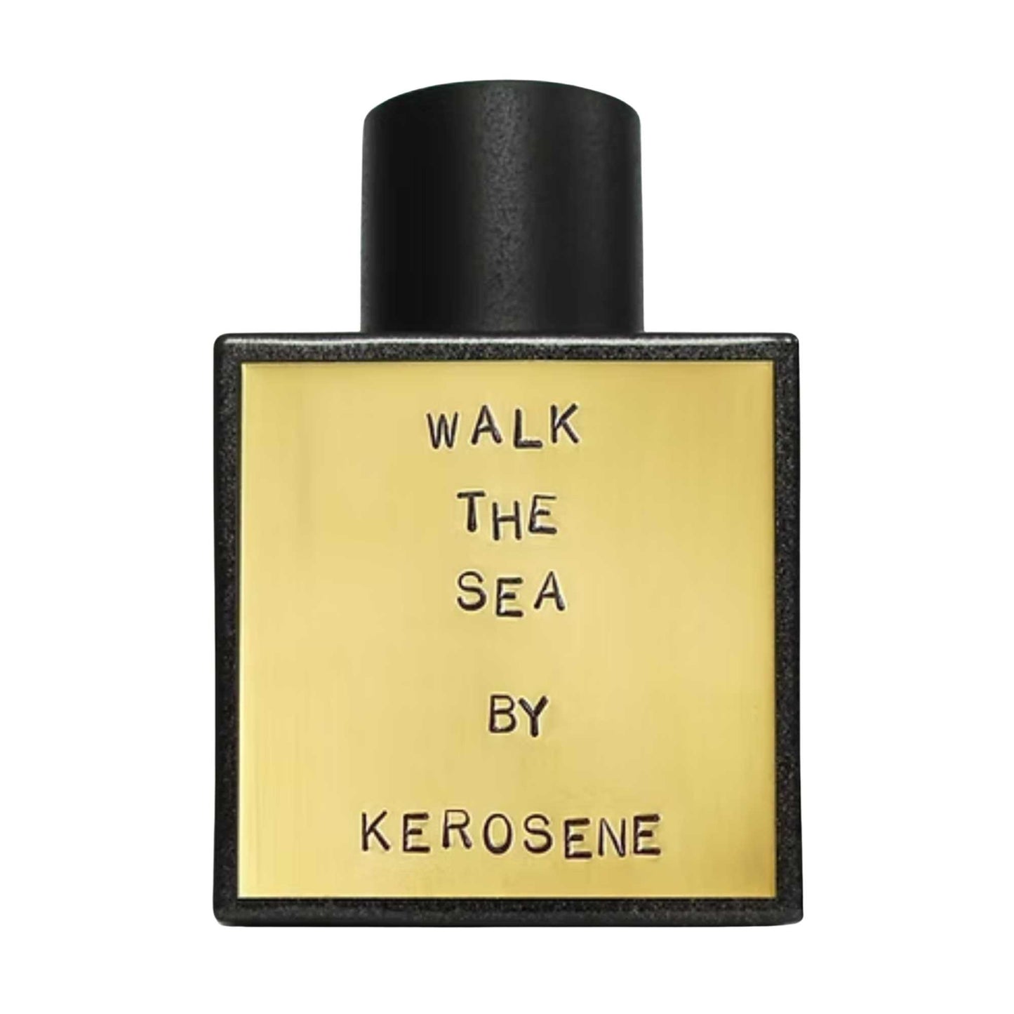 Primary Image of Walk The Sea Eau De Parfum, black bottle with brass label