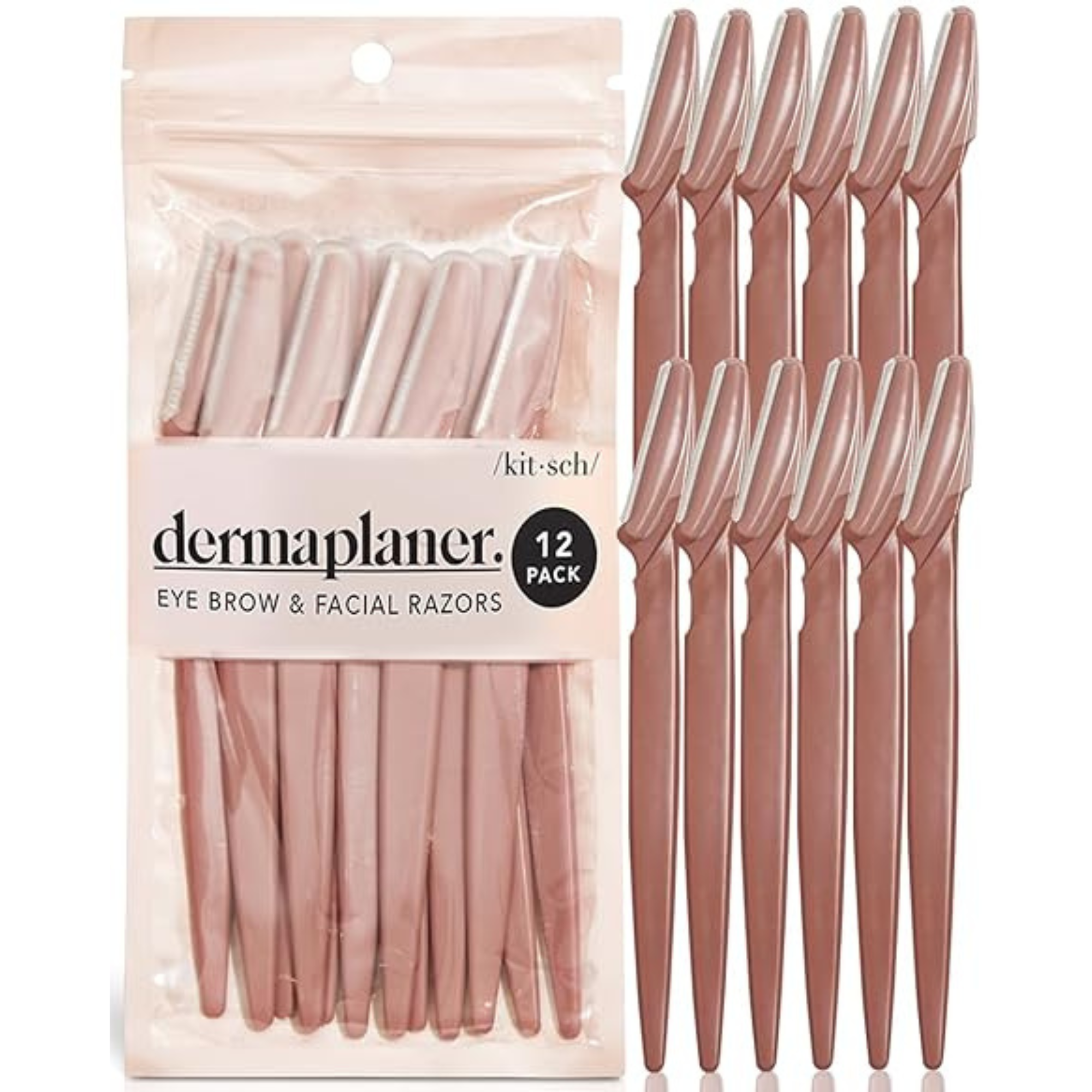 kitsch Recycled Plastic Dermaplaner in Terracotta (12 count