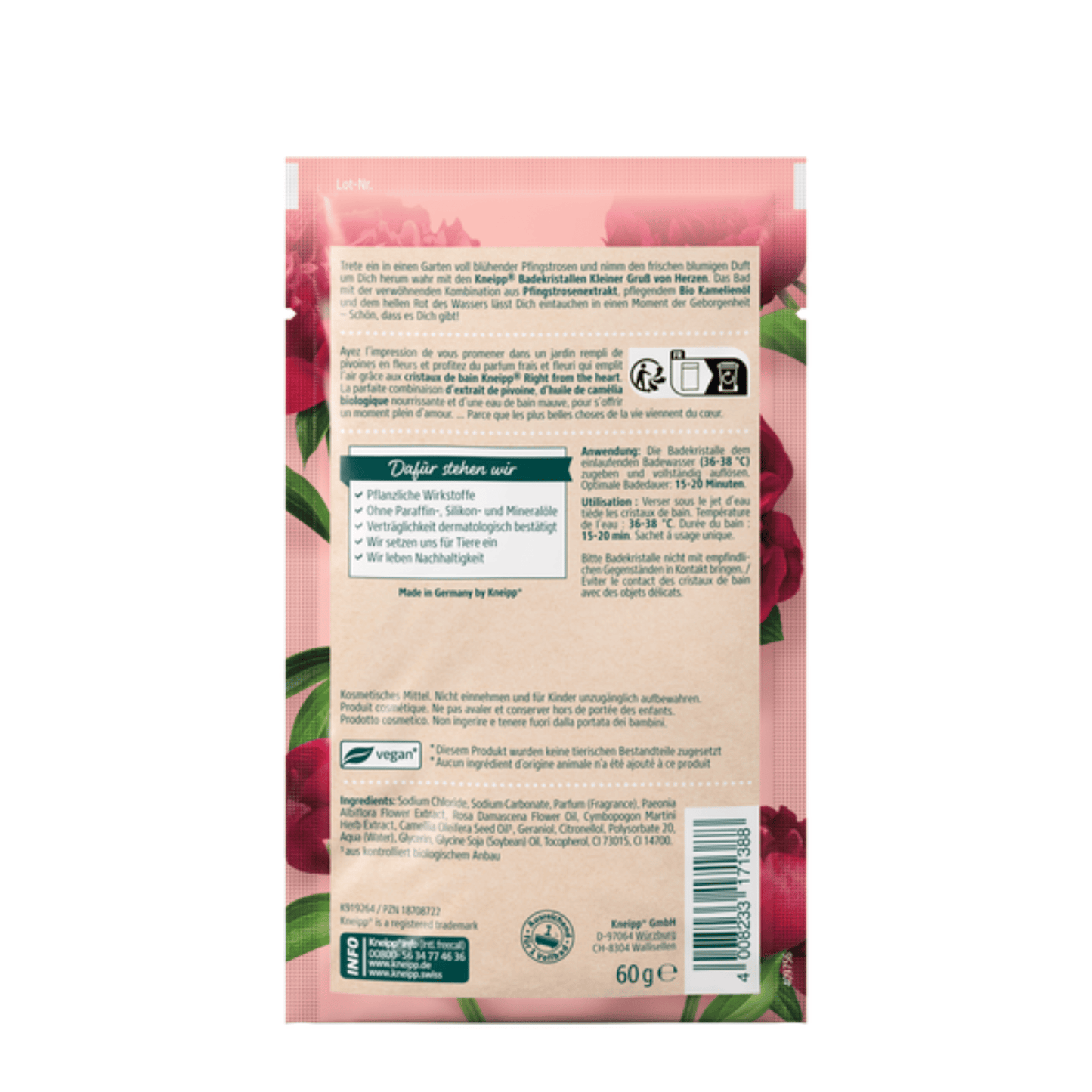 Alternate Image of A Little Greeting From The Heart Bath Crystals Sachet