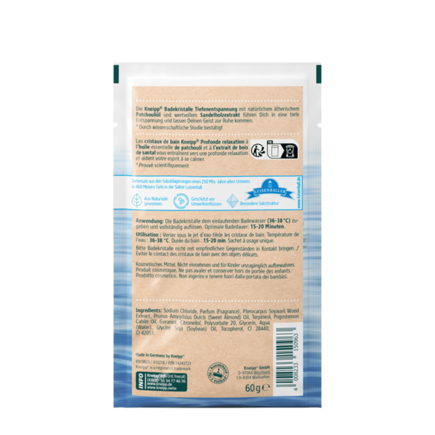 Alternate Image of Patchouli & Sandalwood Deep Relaxation Bath Crystals Sachet