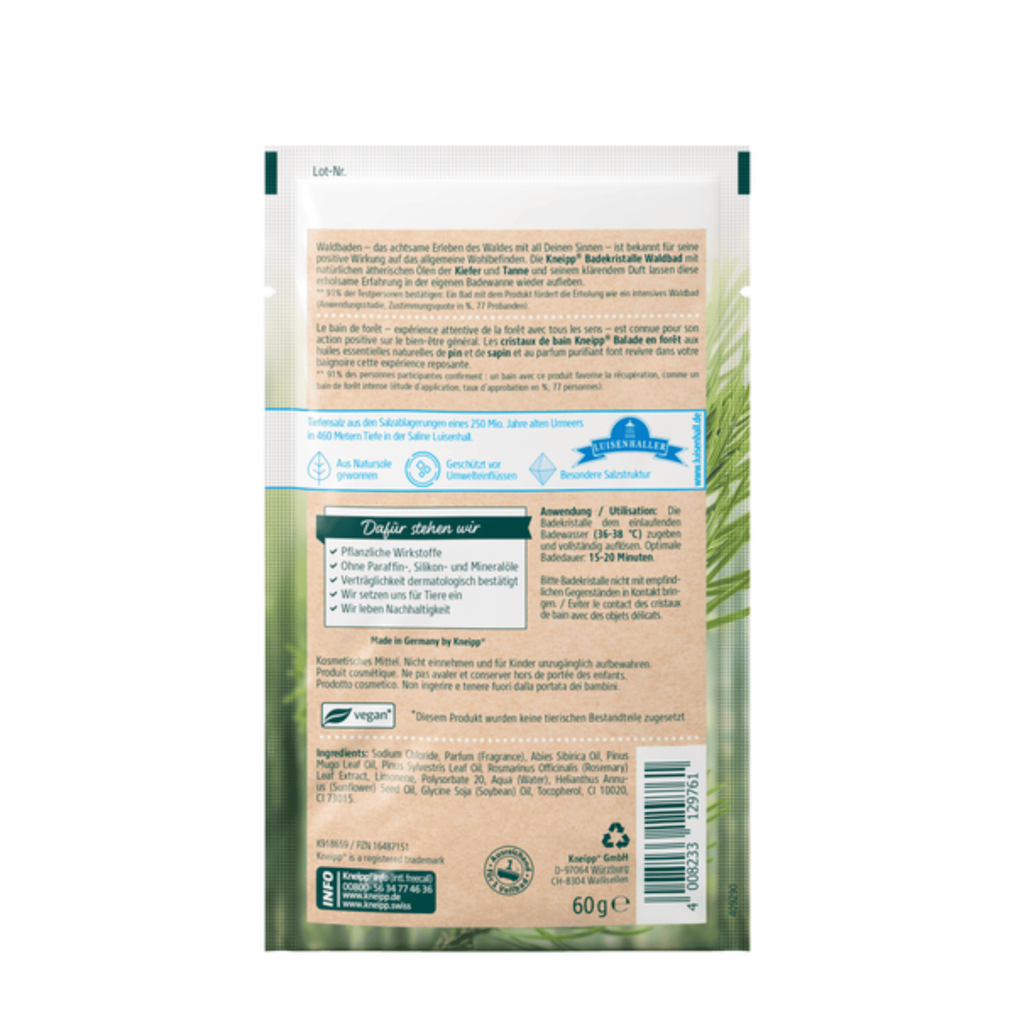 Alternate Image of Pine & Fir Forest Bath Bath Crystals Sachet