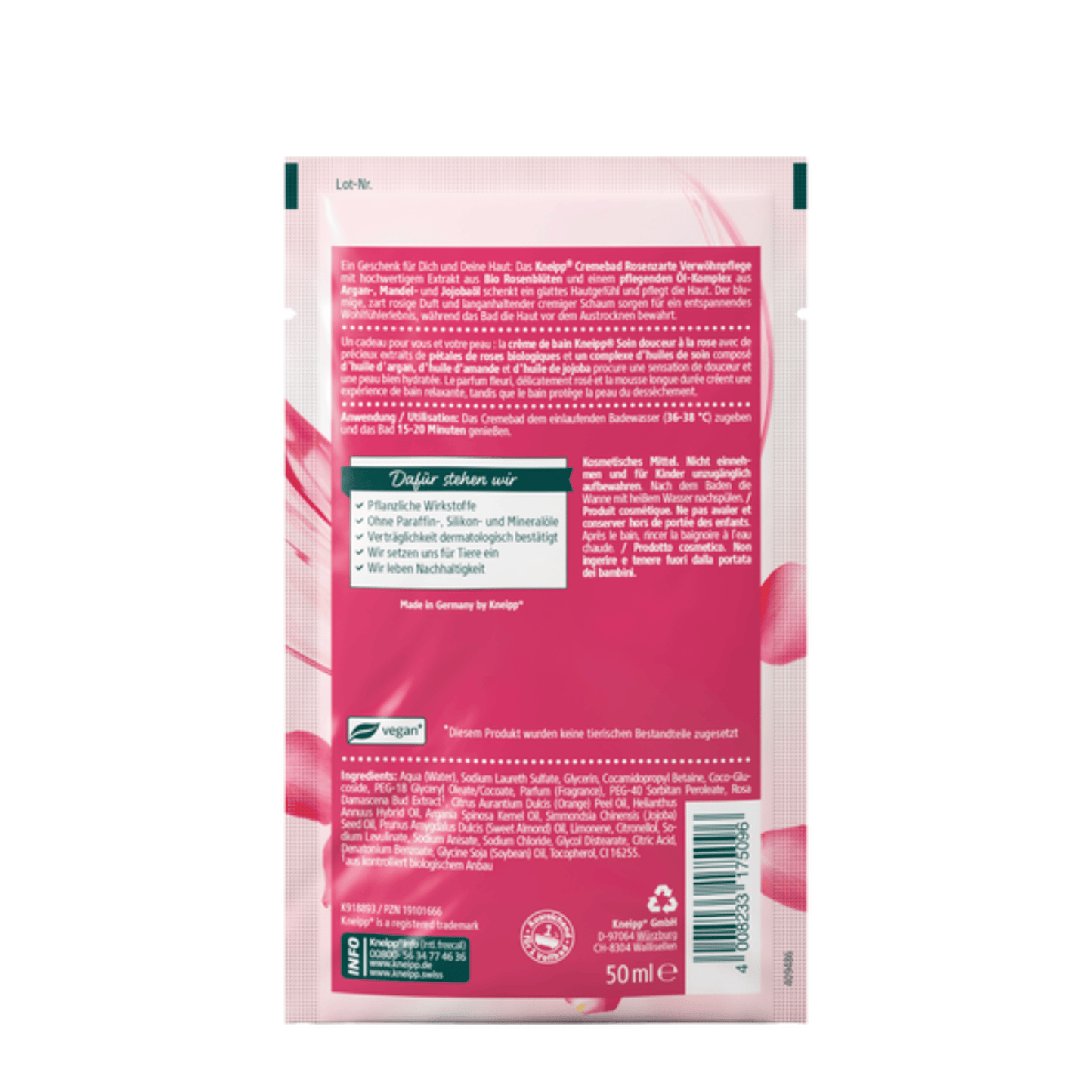 Alternate Image of Rose-Soft Pampering Care Cream Bath Sachet