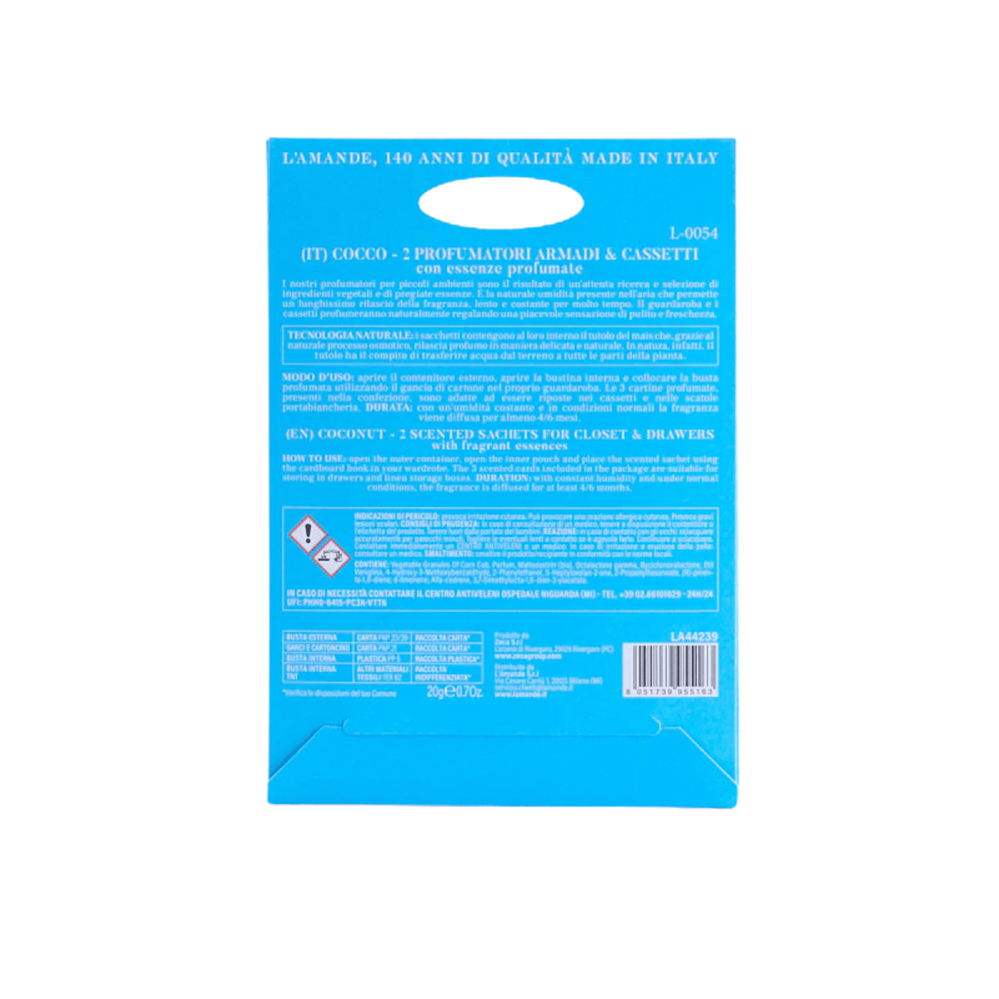 Alternate Image of Coconut Perfumed Sachets for Drawers & Closets