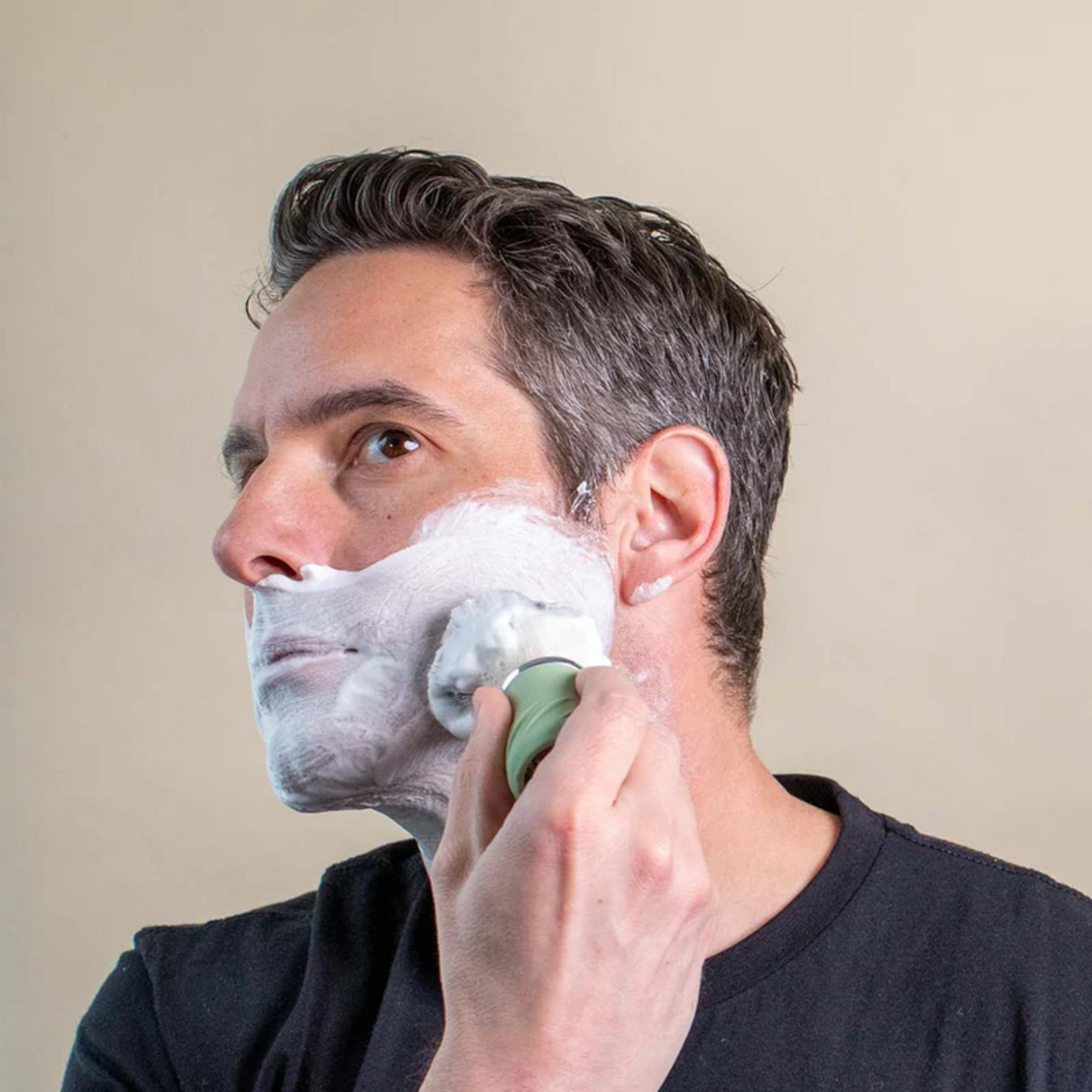 alternate image of leaf shaving brush and bowl set