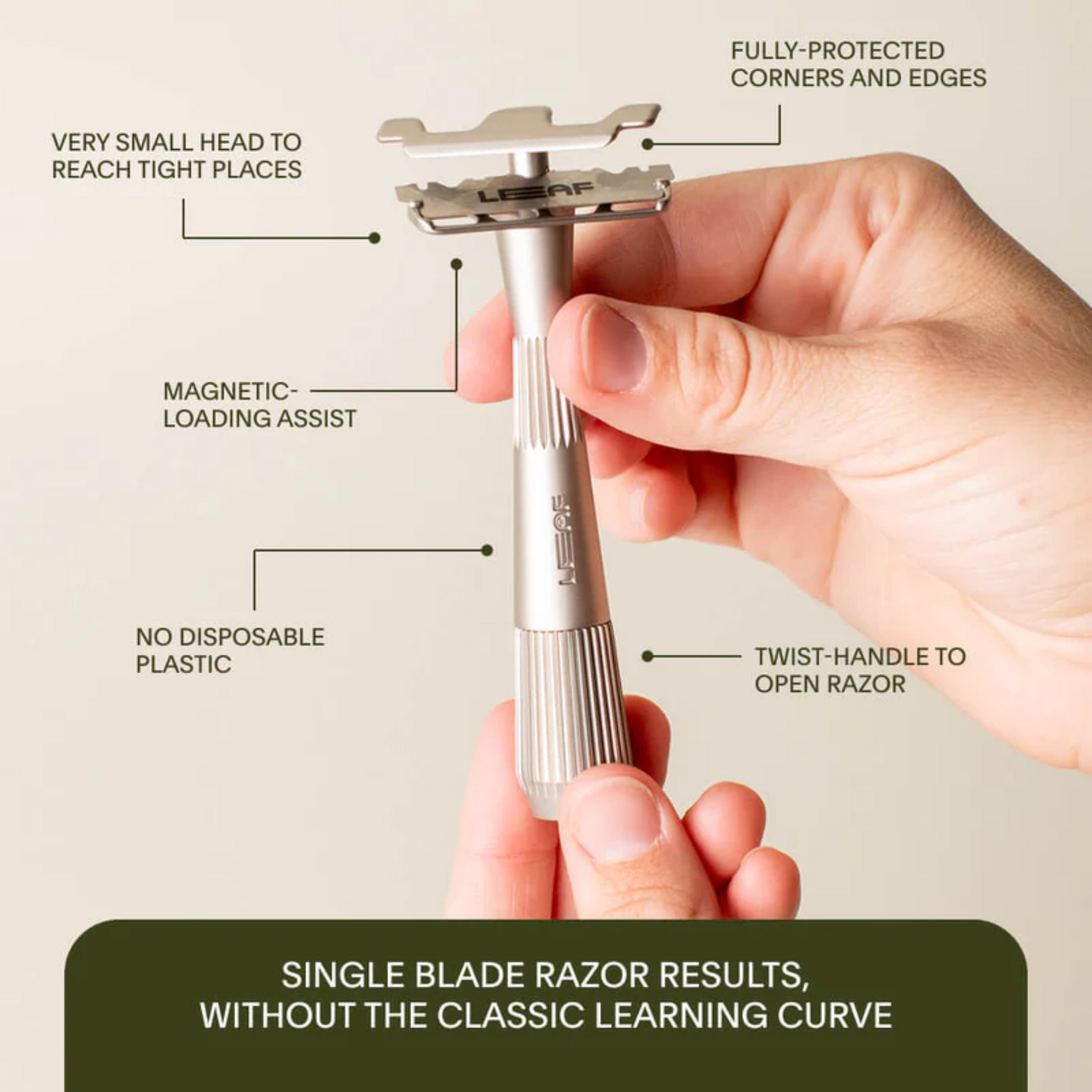 alternate image of leaf twig single razor