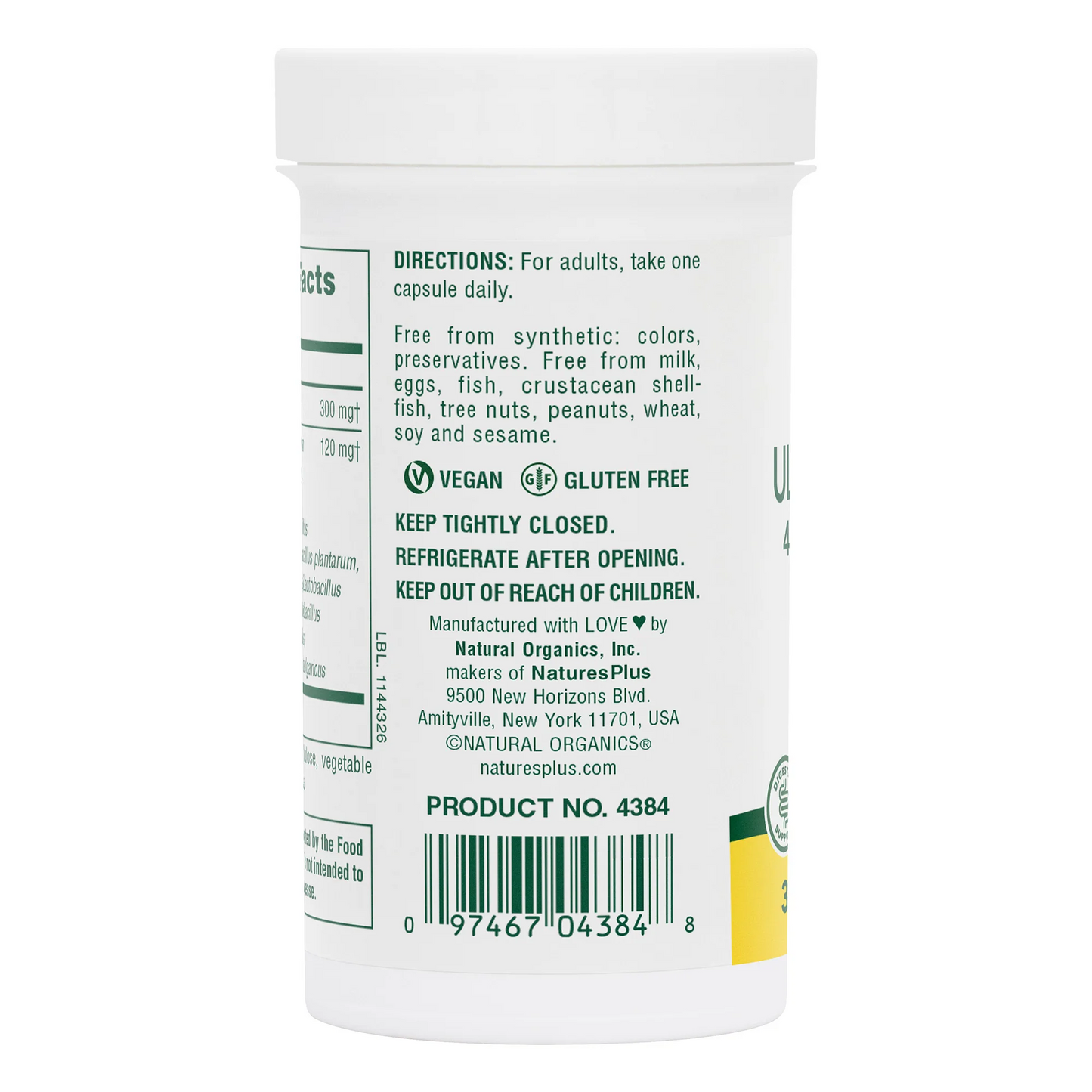 alternate image of nature's plus ultra probiotic capsules