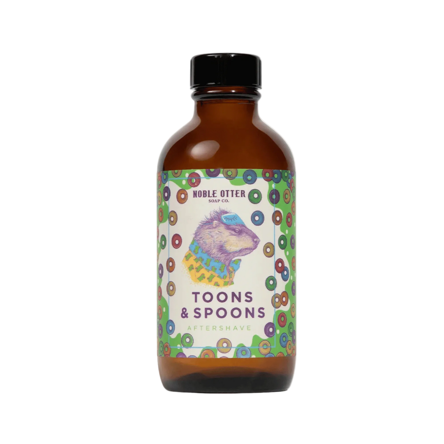 Primary Image of Toons & Spoons Aftershave, illustrated aftershave bottle
