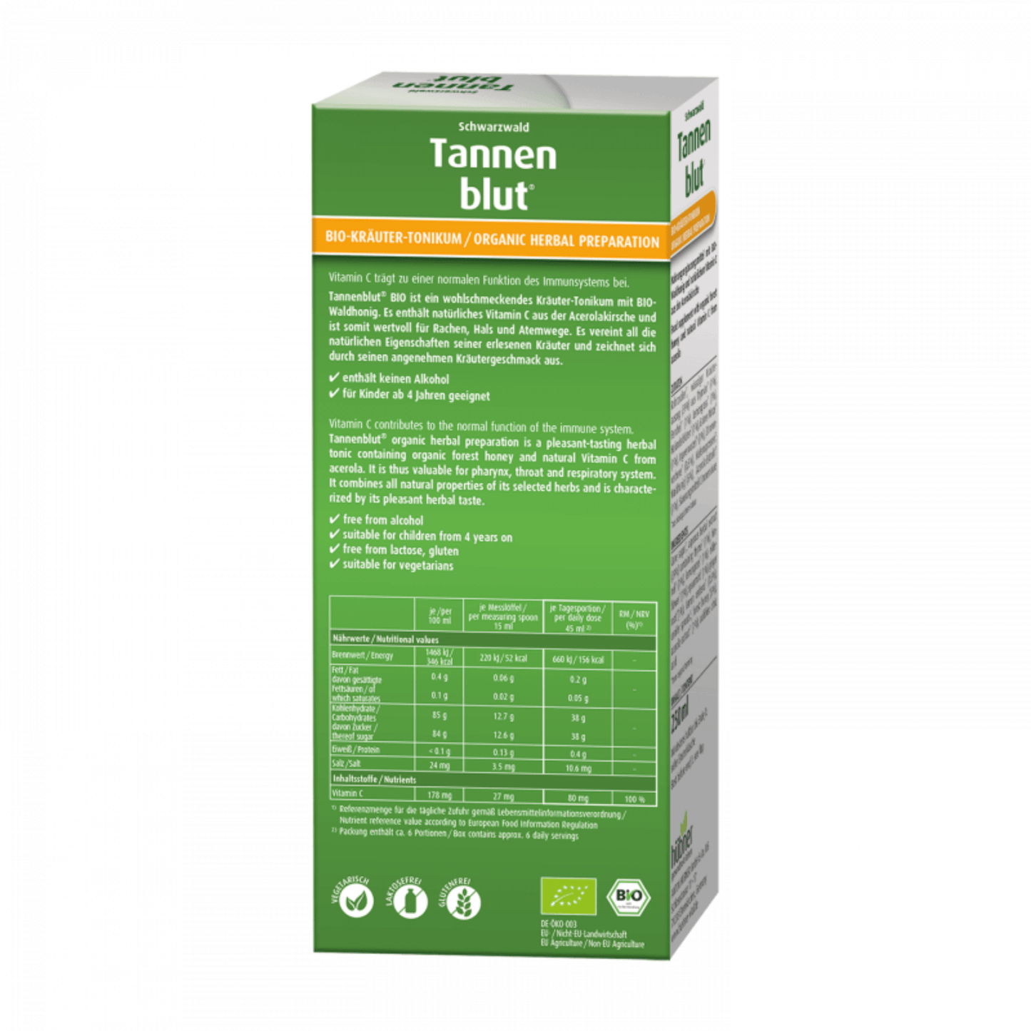 Alternate Image of Organic Tannenblut Cough Syrup Box