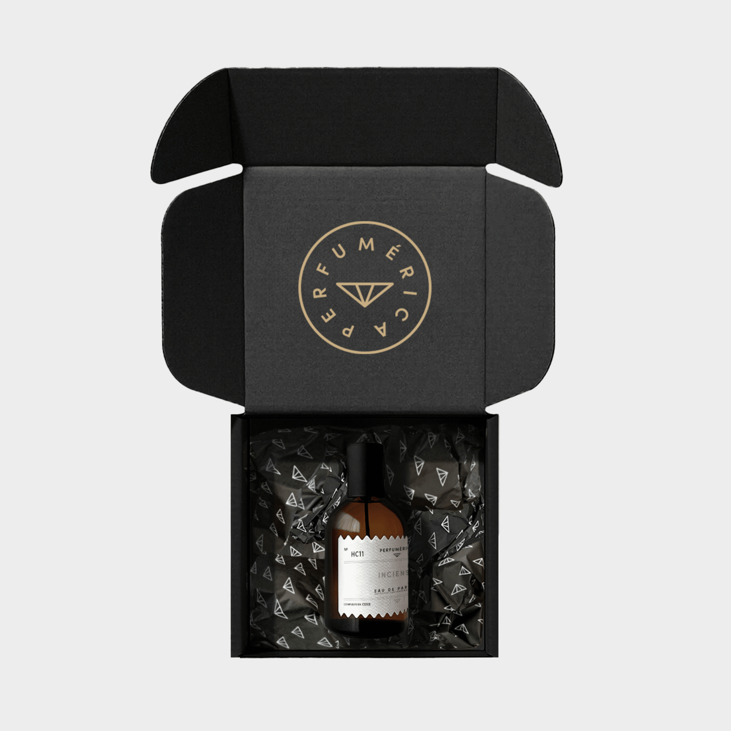 Alternate Image of HC11 Incienso EDP, amber perfume bottle with box