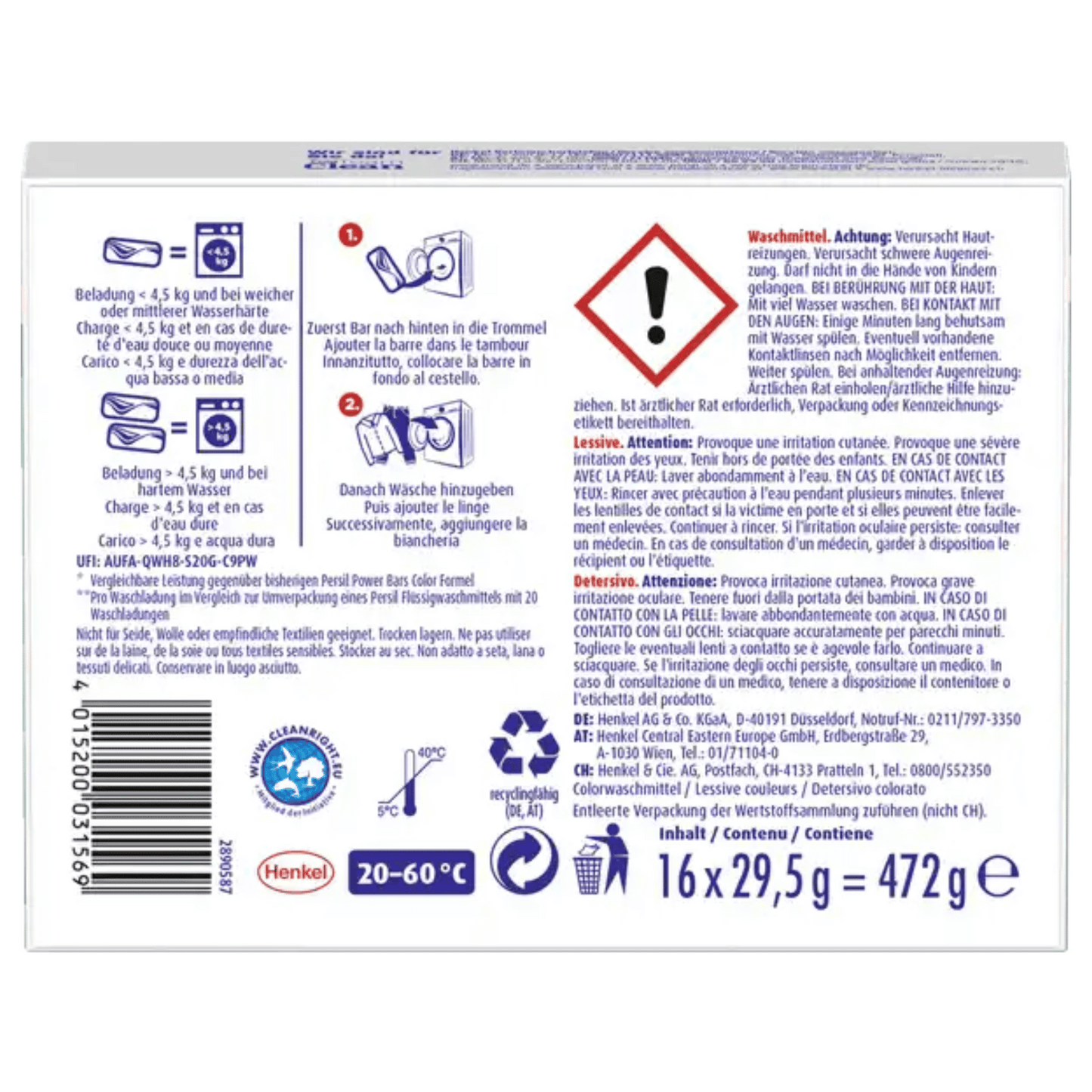 Alternate Image of Color Power Bars Detergent 16 loads