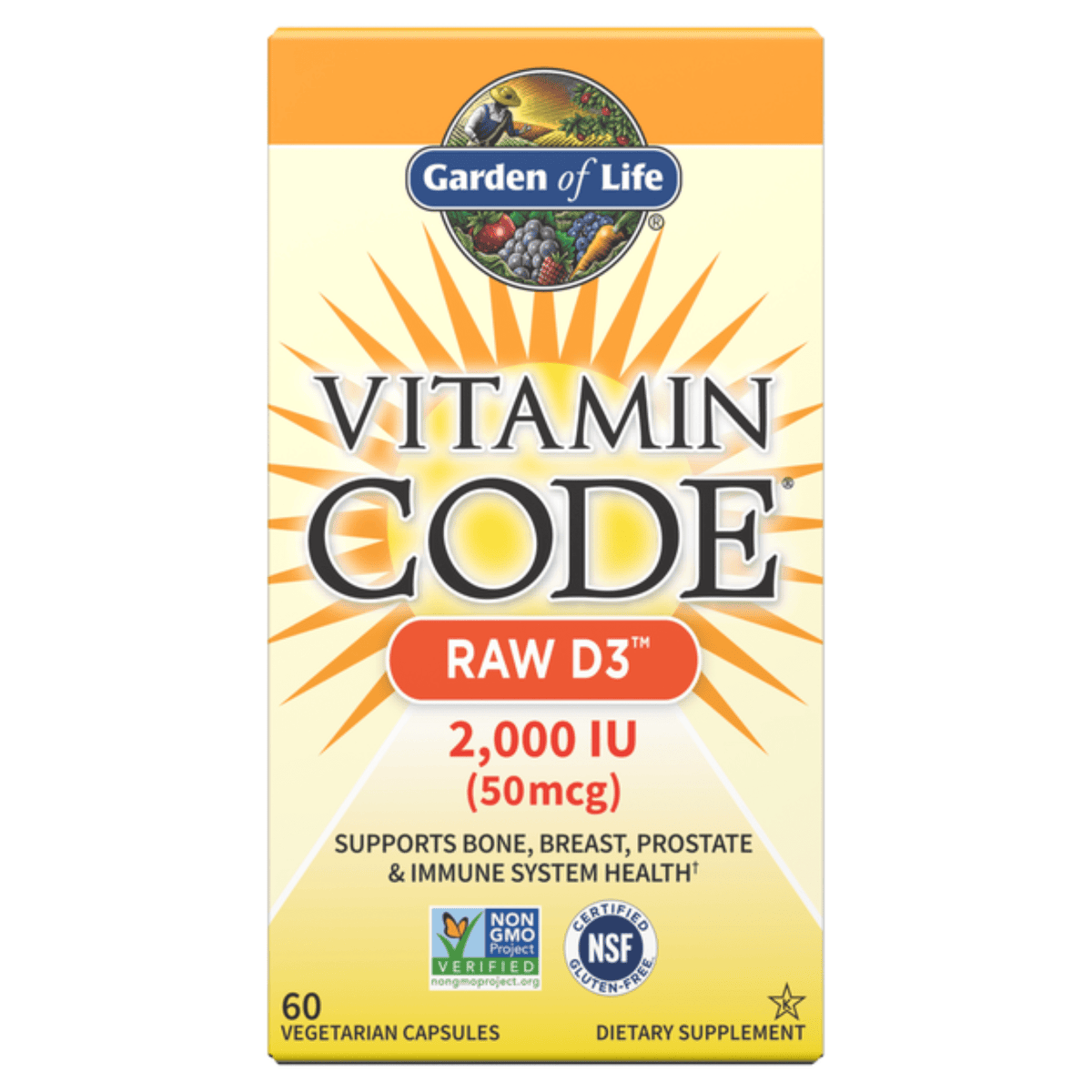 Primary Image of Vitamin Code Raw D3 2000IU