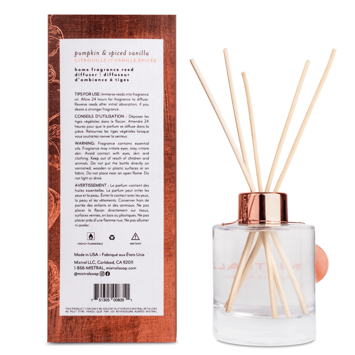 Alternate Image of Pumpkin & Spiced Vanilla Diffuser Back