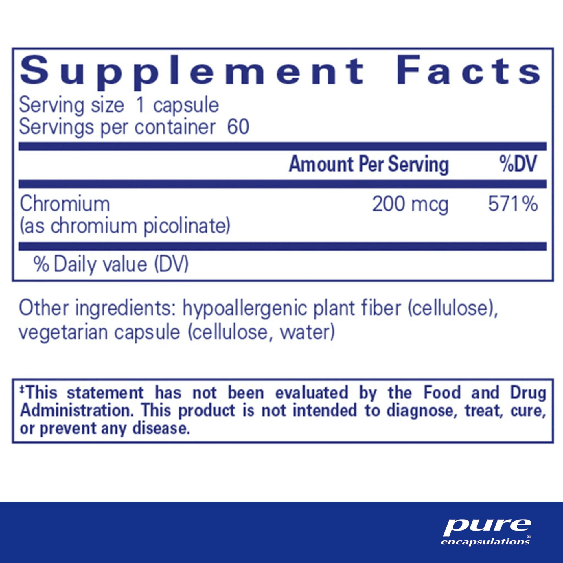 Alternate Image of Chromium Picolinate 200 mcg Capsules