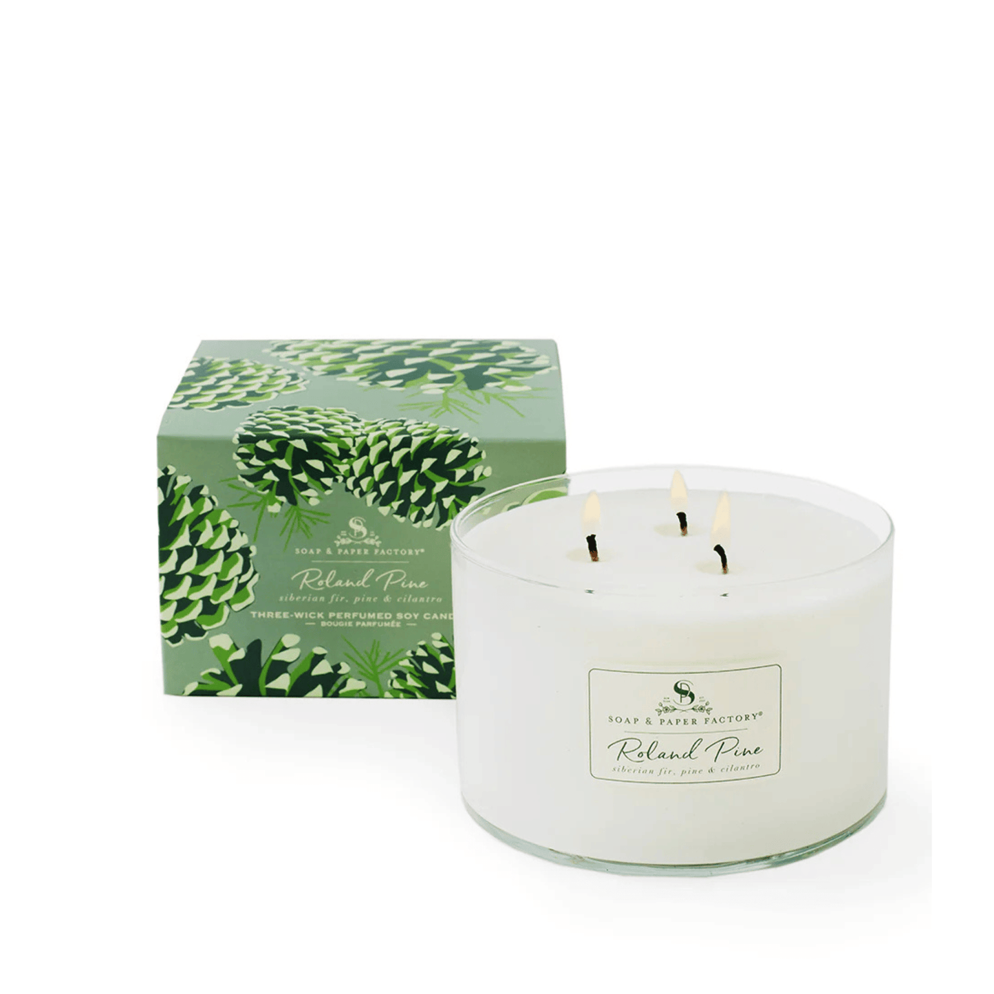 Alternate Image of Roland Pine Three-Wick Soy Candle