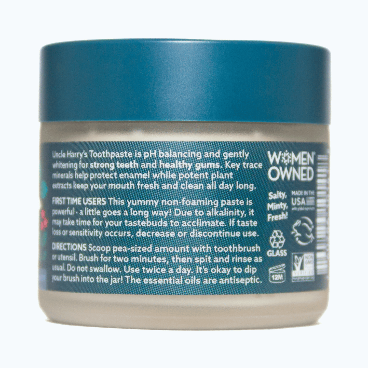 Alternate Image of Bliss Mint Toothpaste, frosted jar with blue lid and label