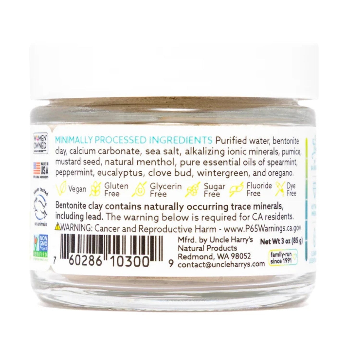 Alternate Image of Whitening Toothpaste Polish, glass jar with white label