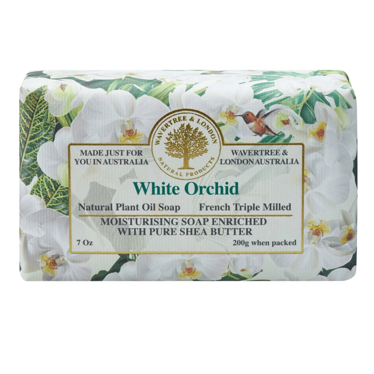 primary image of wavertree and london white orchid bar soap