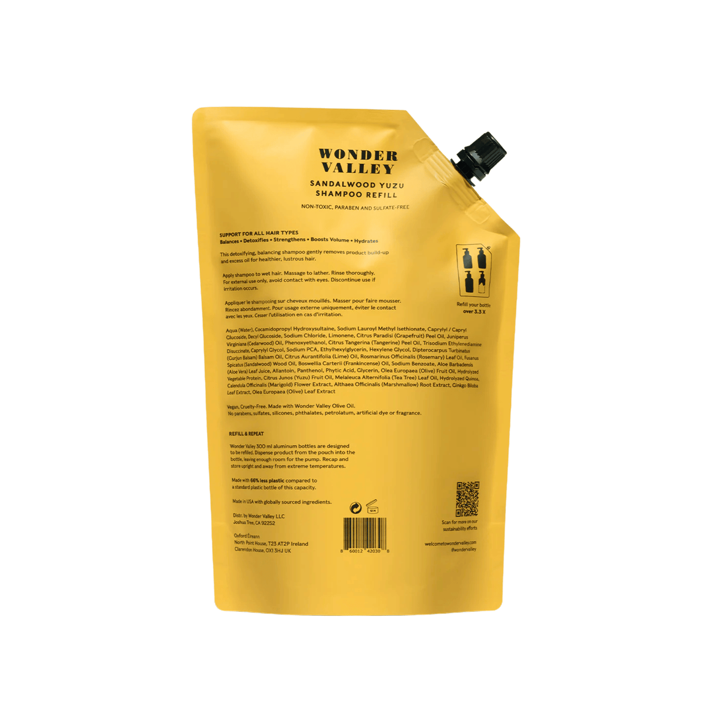 Wonder Valley Sandalwood Yuzu Shampoo Refill (1000 ml) #10090991