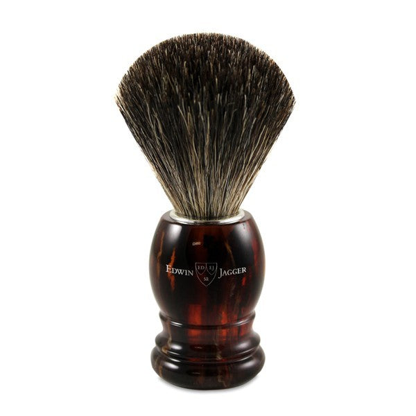 Primary image of Tortoise Black Pure Badger Shave Brush