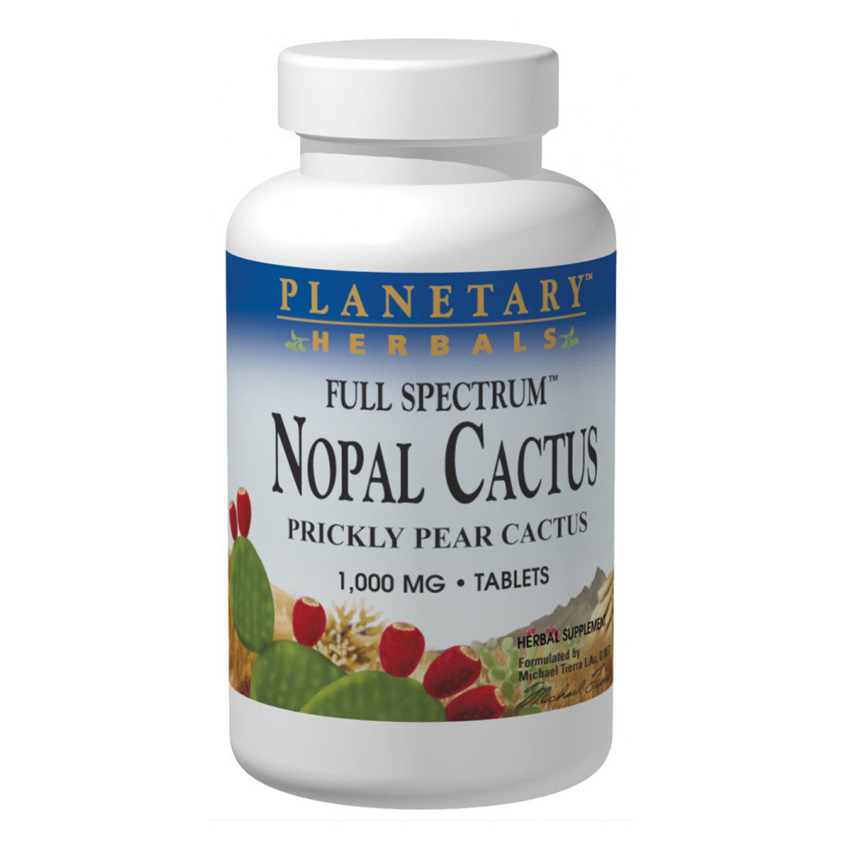 prickly pear cactus licorice Planetary Herbals Nopal Cactus 1000 mg Full Spectrum 60 Tablets