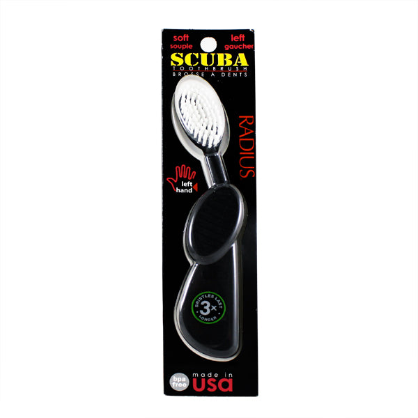 Primary image of Scuba Black and White Toothbrush - Left Handed