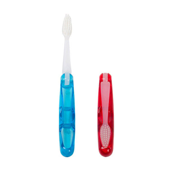 Primary image of Travel Soft Flossing Toothbrush (Assorted Colors)